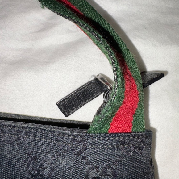 Gucci Pre-owned Gg Shelly Line Cross Body Shoulder Bag In Black, Red, Green - Picture 13 of 16